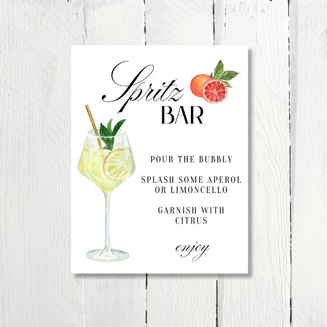 Lámina El símbolo Wife Lotus - Spritz Bar Limoncello (The Wife Lotus- Amalfi Coast Inspired Spritz Bar Sign for bachelorette party or bridal shower!)