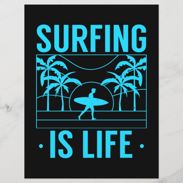 Lámina El Surfing Es La Vida (Anverso)