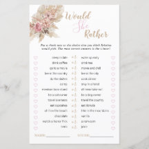 El Tema De Boho Ducha De Novias Prefiere Jugar