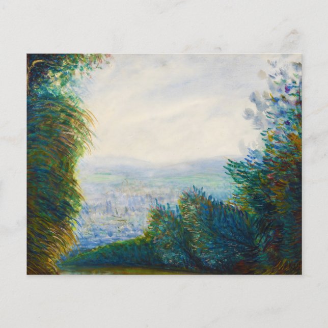 Lámina El valle de Auvers en el río Oise Renoir (Anverso)