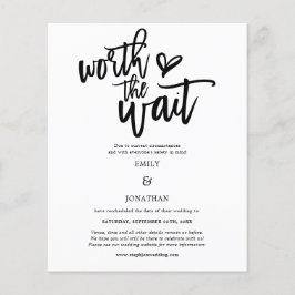 Lámina El valor del presupuesto de la boda de espera salv