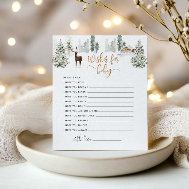 Lámina El venado de invierno de los bosques desea un bebé (Subido por el creador)