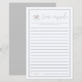 Lámina Elefante de la cápsula del tiempo de juego de Baby