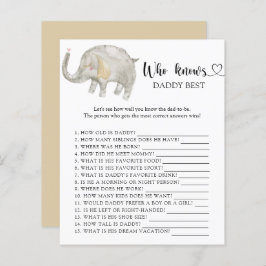 Lámina Elefante globo - Quién conoce el mejor juego de DA