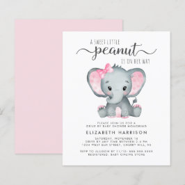 Lámina Elefante Presupuestario Bebé Chica Conducida Por D