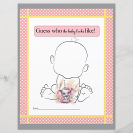 Lámina Elefante rosa dulce - El bebé se verá como un jueg