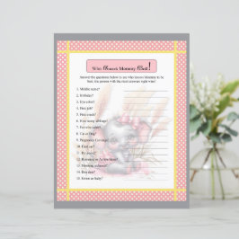 Lámina Elefante rosa dulce que conoce a mamá