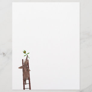 Lámina Elefante trepando una escalera