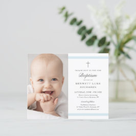 Lámina Elegancia moderna Niños Foto Bautismo