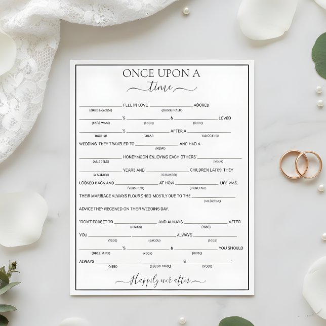 Lámina Elegant Floral Bride Libs Bridal Shower Game  (Subido por el creador)