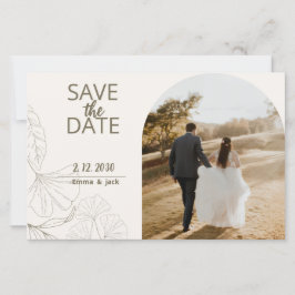 Lámina Elegant Minimal Save the Date Card