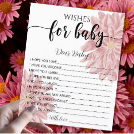 Lámina Elegante acuarela Chrysanthemum Wiers para el bebé