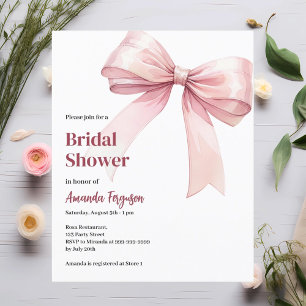 Lámina Elegante arco rosa invitación a la ducha de novia