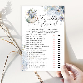 Lámina Elegante azul Flores salvajes El juego de zapatos 