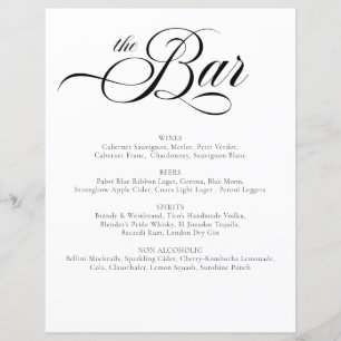 Lámina Elegante bar de bodas