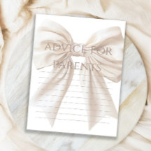 Elegante beige da consejos de Baby Shower para pad