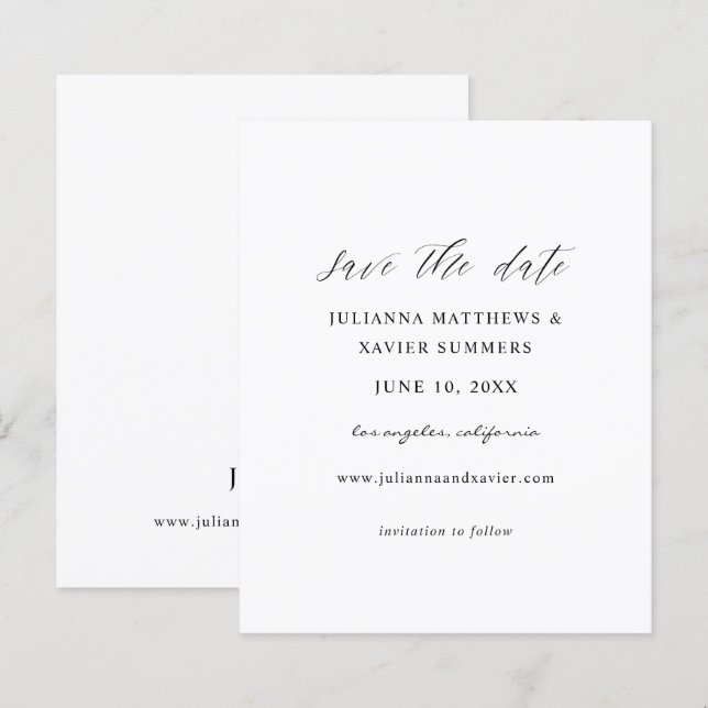 Lámina Elegante blanco y negro de presupuesto salva la fe (Anverso / Reverso)