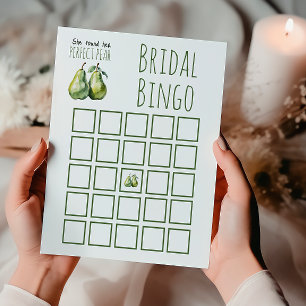 Lámina Elegante Brunch Perfect Pear Bridal Shower Bingo