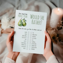 Lámina Elegante Brunch Perfect Pear Bridal Shower Game