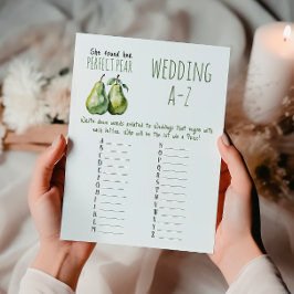 Lámina Elegante Brunch Perfect Pear Bridal Shower Game