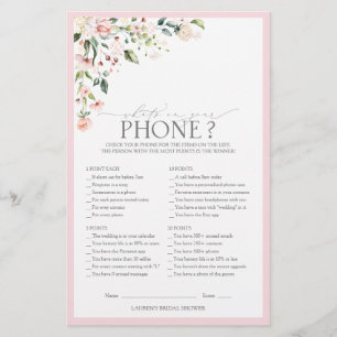 Lámina Elegante color de agua rosa Floral Nodal Shower Ju