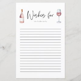 Lámina Elegante Consejo De Vino Rosa De Rubor Para La Tar