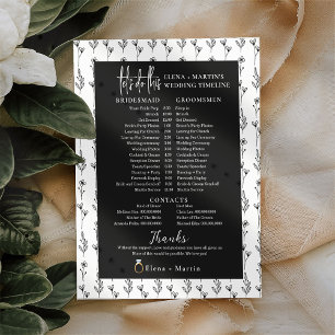 Lámina Elegante Día Mínimo de Boda de Novias