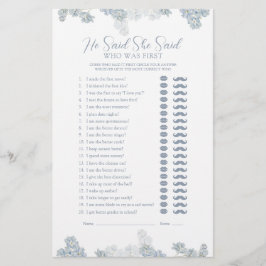 Lámina Elegante Dijo Que Dijo Un Dusty Juego De Ducha Azu