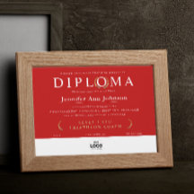 Elegante Diploma de Premio de Graduación de Guirna