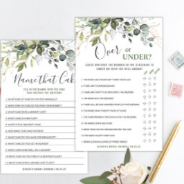 Lámina Elegante Eucalyptus Doble Juguete De Ducha Bridal