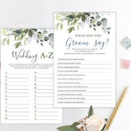 Lámina Elegante Eucalyptus Doble Juguete De Ducha Bridal