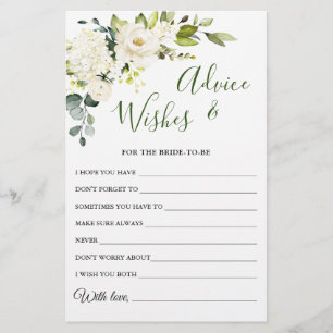 Lámina Elegante Eucalyptus White Rose Wishes & Advances C