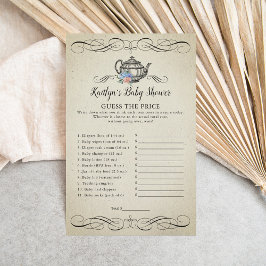 Lámina Elegante Fiesta de té vintage | Juego Baby Shower