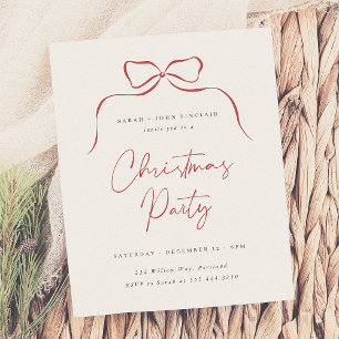 Lámina Elegante Fiesta Minimalista de Navidades de presup