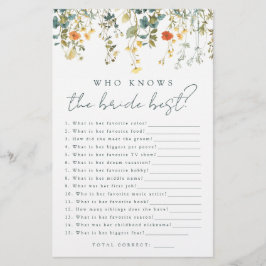 Lámina Elegante flor silvestre que conoce el mejor juego 