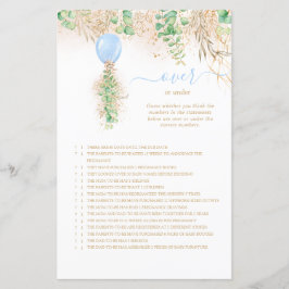 Lámina Elegante Floral De Oro O Bajo Juego De Baby Shower