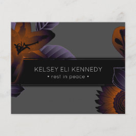 Lámina elegante funeral vintage