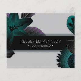 Lámina elegante funeral vintage