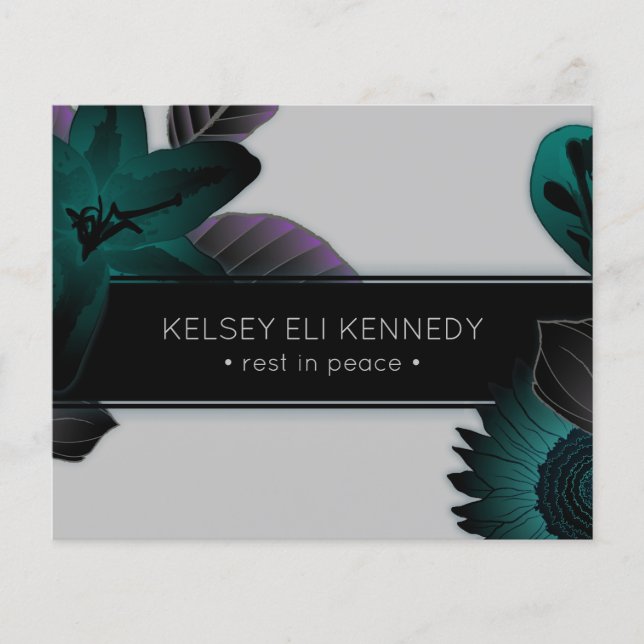 Lámina elegante funeral vintage (Anverso)