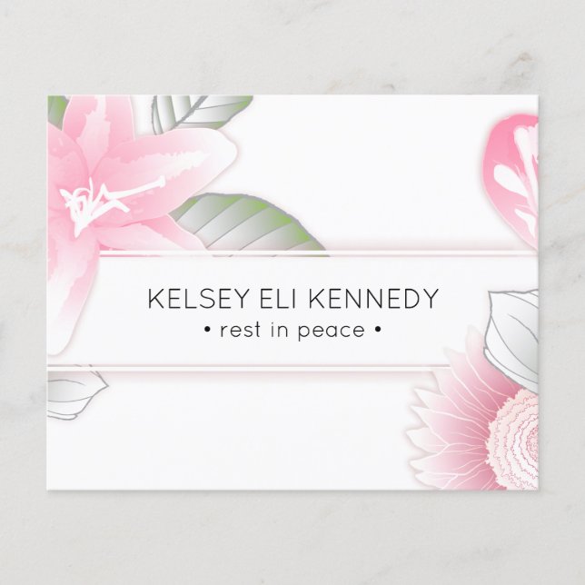 Lámina elegante funeral vintage (Anverso)