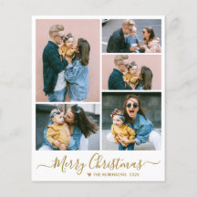 Elegante guión 5 Navidades de Collage de fotos