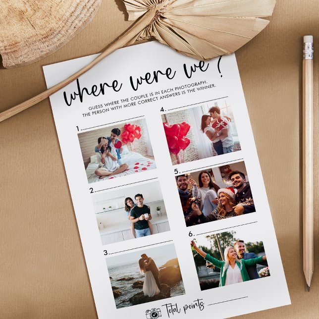 Lámina Elegante guión moderno | Dónde estábamos las carta (Subido por el creador)