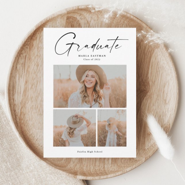Lámina Elegante invitación a graduación de Collage de fot (Subido por el creador)