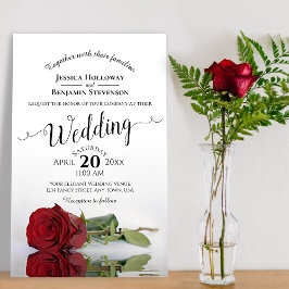 Lámina Elegante invitación a la boda del presupuesto de l