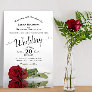 Lámina Elegante invitación a la boda del presupuesto de l