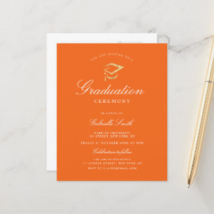 Lámina Elegante invitación a la ceremonia de graduación d