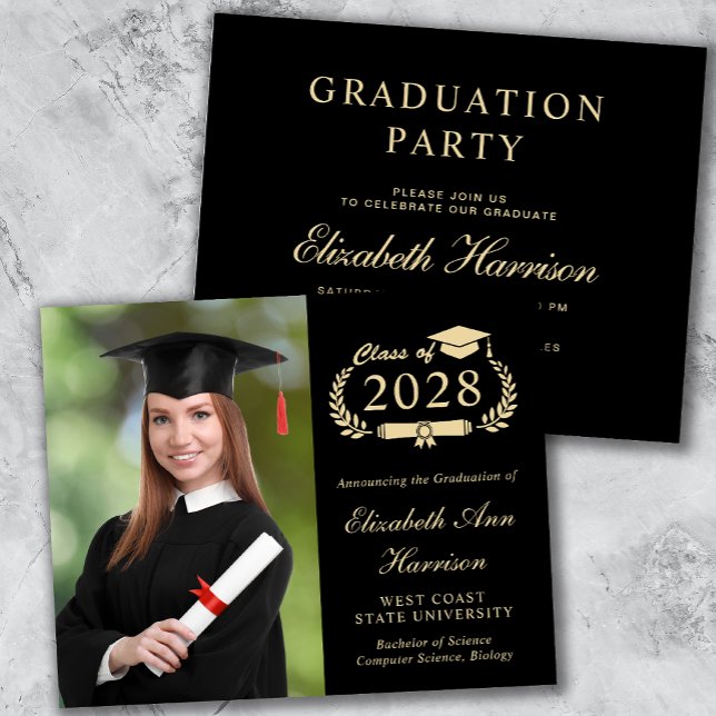 Lámina Elegante invitación a la fiesta de graduación de l (Subido por el creador)