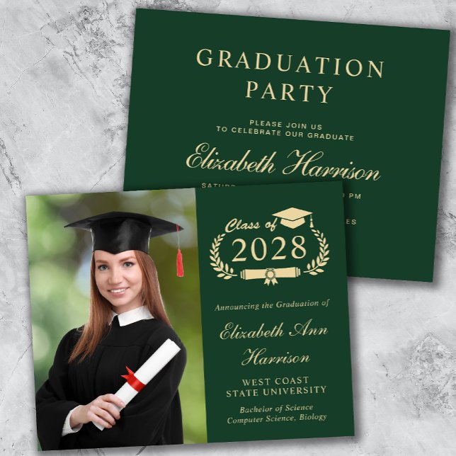 Lámina Elegante invitación a la fiesta de graduación de l (Subido por el creador)
