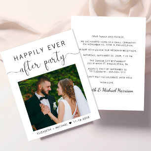 Lámina Elegante Invitación a la recepción de la boda econ