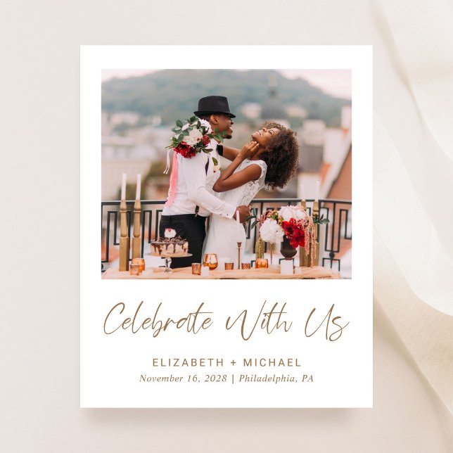 Lámina Elegante Invitación a la recepción de la recepción (Subido por el creador)